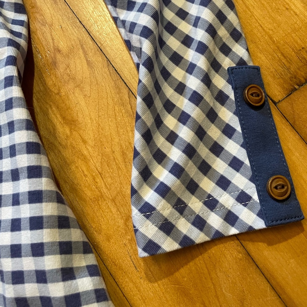 Serendipity Blue Gingham Dress - Picture 3 of 6
